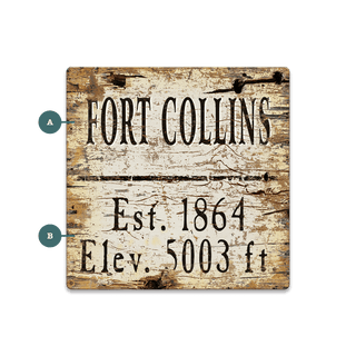Fort Collins Established & Elevation: Personalized - Souvenirs & Gifts Souvenirs & Gifts Out West Design