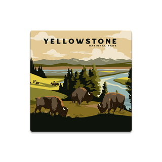 Bison Meadow Yellowstone National Park - Souvenirs & Gifts Souvenirs & Gifts Out West Design