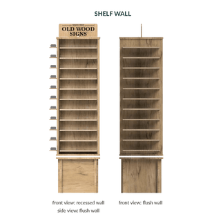 FOUR-SIDED ROTATING CUSTOMIZABLE FLOOR DISPLAY Merchandising Displays Out West Design