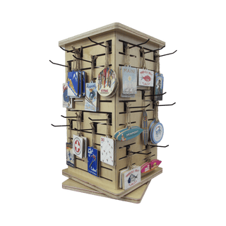 FOUR-SIDED ROTATING ORNAMENT COUNTER DISPLAY Merchandising Displays Out West Design