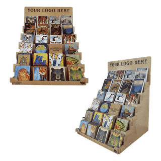 SIX-TIERED POSTCARD/COASTER DISPLAY Merchandising Displays Out West Design