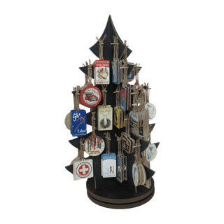 MEDIUM ROTATING TREE ORNAMENT DISPLAY Merchandising Displays Out West Design