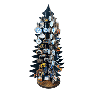 LARGE ROTATING TREE ORNAMENT DISPLAY Merchandising Displays Out West Design