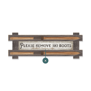 Remove Ski Boots: Personalized - Framed Wall Decor Framed Wall Art Meissenburg Designs