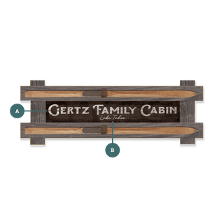 Welcome to the Cabin: Personalized - Framed Wall Decor Framed Wall Art Meissenburg Designs