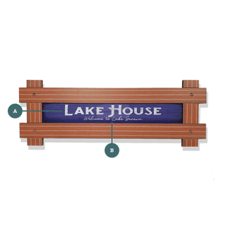 Lake House Sign - Framed Wall Decor Framed Wall Art Meissenburg Designs