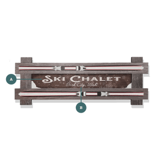 Ski Chalet Sign - Framed Wall Decor Framed Wall Art Meissenburg Designs