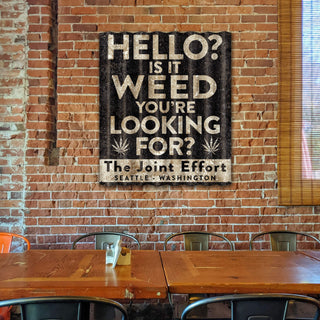 Is It Weed You're Looking For? - Corrugated Metal Wall Art Corrugated Wall Art Meissenburg Designs