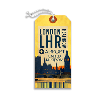 London Heathrow Airport - Luggage Tag Luggage Tag Wall Art Meissenburg Designs