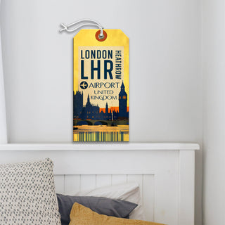London Heathrow Airport - Luggage Tag Luggage Tag Wall Art Meissenburg Designs