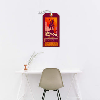 Grand Hotel Roma - Luggage Tag Luggage Tag Wall Art Meissenburg Designs