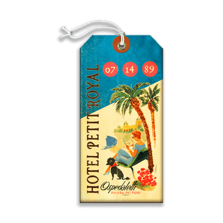 Hotel Petit Royal - Luggage Tag Luggage Tag Wall Art Meissenburg Designs
