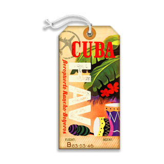 Rancho-Boyeros Airport, Havana, Cuba - Luggage Tag Luggage Tag Wall Art Meissenburg Designs