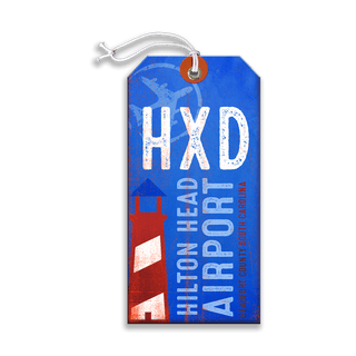 Hilton Head Airport - Luggage Tag Luggage Tag Wall Art Meissenburg Designs