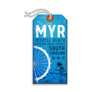 Myrtle Beach International Airport - Luggage Tag Luggage Tag Wall Art Meissenburg Designs