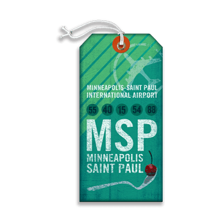 Minneapolis Saint Paul Airport - Luggage Tag Luggage Tag Wall Art Meissenburg Designs