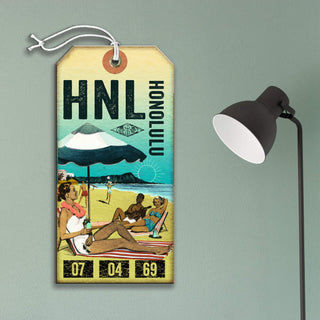 Honolulu: Beach Day Vibes - Luggage Tag Luggage Tag Wall Art Meissenburg Designs
