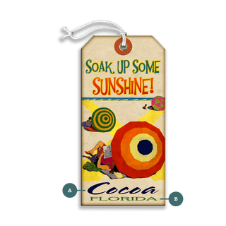 Soak Up Some Sunshine! - Luggage Tag Luggage Tag Wall Art Meissenburg Designs