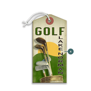 Golf Clubs Luggage Tag Luggage Tag Wall Art Meissenburg Designs