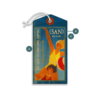 Be Someone's Sunshine - Luggage Tag Luggage Tag Wall Art Meissenburg Designs