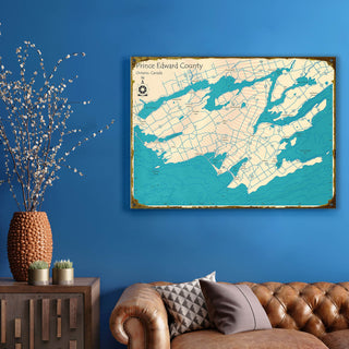 Prince Edward County Ontario Canada - Wood & Metal Wall Art Wood & Metal Wall Art Lake Art
