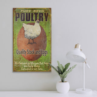 Quality Poultry Stock and Eggs - Wood & Metal Wall Art Wood & Metal Wall Art Meissenburg Designs