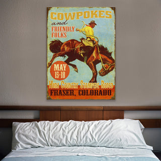 Cowpokes and Friendly Folks - Wood & Metal Wall Art Wood & Metal Wall Art Meissenburg Designs