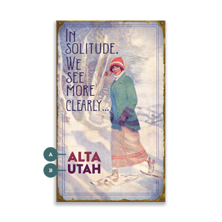 In Solitude, We See More Clearly - Wood & Metal Wall Art Wood & Metal Wall Art Meissenburg Designs