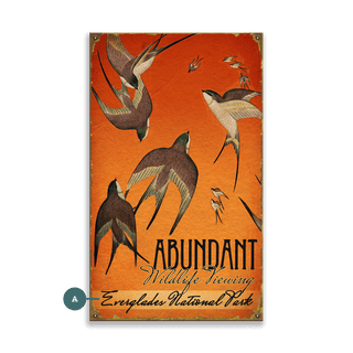 Abundant Wildlife Viewing - Wood & Metal Wall Art Wood & Metal Wall Art Meissenburg Designs Metal 8" x 14"