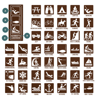 Recreational Activity Sign - Wood & Metal Wall Art Wood & Metal Wall Art Meissenburg Designs