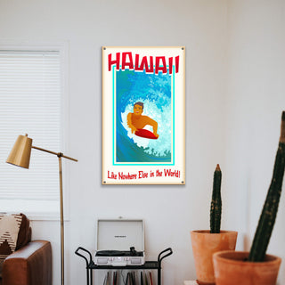 Surf Poster: Like Nowhere Else - Wood & Metal Wall Art Wood & Metal Wall Art Meissenburg Designs
