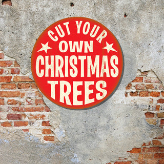 Cut Your Own Christmas Trees - Metal Wall Art Wood & Metal Wall Art Marty Mummert Studio