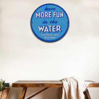 More Fun in the Water - Metal Wall Art Wood & Metal Wall Art Marty Mummert Studio