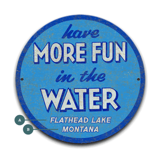 More Fun in the Water - Metal Wall Art Wood & Metal Wall Art Marty Mummert Studio