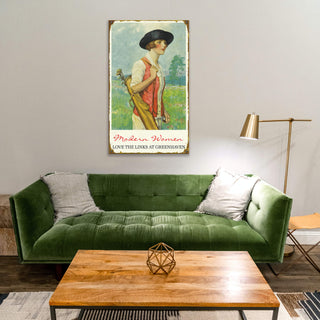 Modern Women Love the Links - Wood & Metal Wall Art