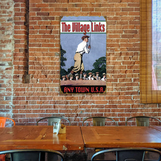 Classic Golfer - Wood & Metal Wall Art