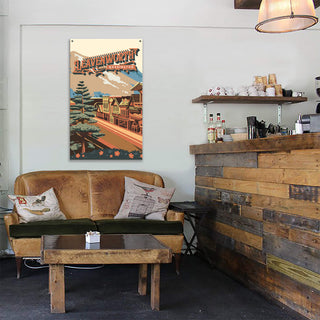 Leavenworth, Washington: Smooth Finish - Wood & Metal Wall Art Wood & Metal Wall Art Out West Design