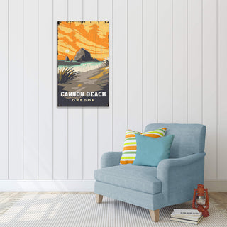 Cannon Beach Sunset - Wood & Metal Wall Art Wood & Metal Wall Art Out West Design