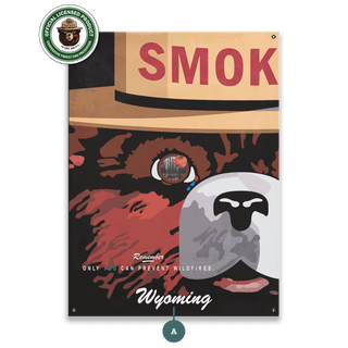 Smokey Bear 2007 Smokey Poster: Personalized - Wood & Metal Wall Art Wood & Metal Wall Art Smokey Bear Metal 9" x 12"