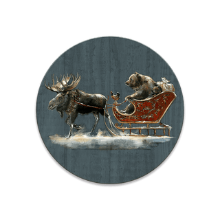Santa Grizzly Sleigh with Moose: Generic - Souvenirs & Gifts Souvenirs & Gifts Marilynn Dwyer Mason