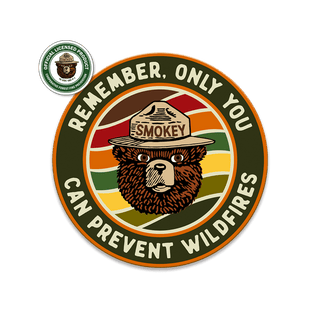 Smokey Bear Remember Circle - Souvenirs & Gifts Souvenirs & Gifts Smokey Bear Wood Magnet (Pack of 6) 3.25" Round