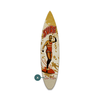 Big Daddy Surf - Souvenirs & Gifts Souvenirs & Gifts Meissenburg Designs Wood Magnet (Pack of 12) 1.45" x 5.9"