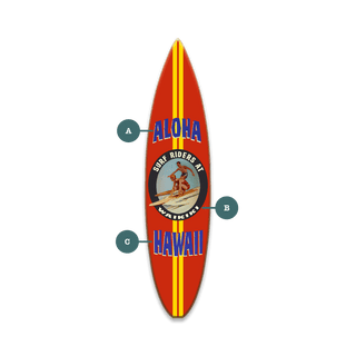 Surf Riders - Souvenirs & Gifts Souvenirs & Gifts Meissenburg Designs Wood Magnet (Pack of 12) 1.45" x 5.9"