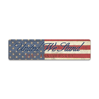 United We Stand – Patriotic 250th Anniversary - Souvenirs & Gifts Souvenirs & Gifts Out West Design Wood Magnet (Pack of 12) 5.75" x 1.45"