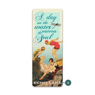 A Day on the Water Restores the Soul - Souvenirs & Gifts Souvenirs & Gifts Meissenburg Designs Wood Magnet (Pack of 12) 1.75" x 4.5"