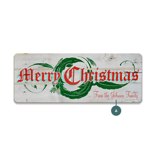 Merry Christmas Sign: Personalized - Souvenirs & Gifts Souvenirs & Gifts Marty Mummert Studio