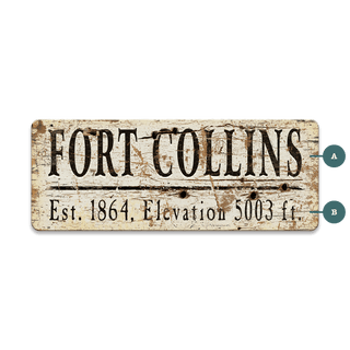Fort Collins Established & Elevation: Personalized - Souvenirs & Gifts Souvenirs & Gifts Out West Design