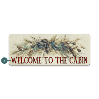 Garland Cabin Sign - Souvenirs & Gifts Souvenirs & Gifts Marilynn Dwyer Mason Wood Magnet (Pack of 12) 4.5" x 1.75"