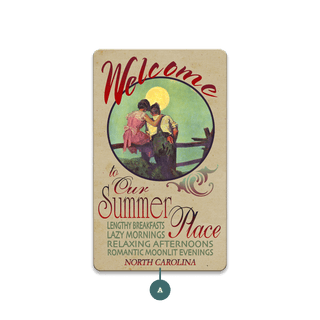 Welcome to our Summer Place - Souvenirs & Gifts Souvenirs & Gifts Curtis Publishing Wood Magnet (Pack of 12) 2.25" x 3.75"