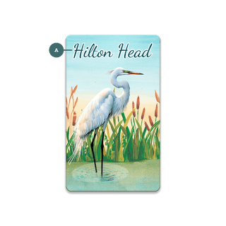 White Egret Marshland Elegance: Personalized - Souvenirs & Gifts Souvenirs & Gifts Joanne Murphy Wood Magnet (Pack of 12) 2.25" x 3.75"